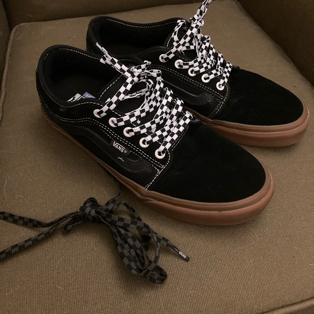 Vans Cush skate shoes basically new.
